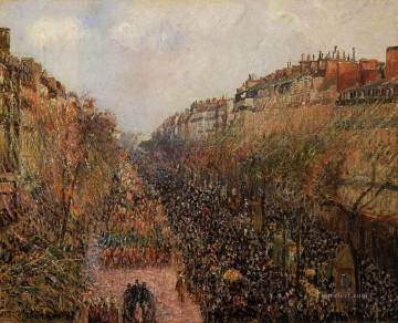 パリ Painting - モンマルトル マルディグラ大通り 1897 カミーユ ピサロ パリジャン